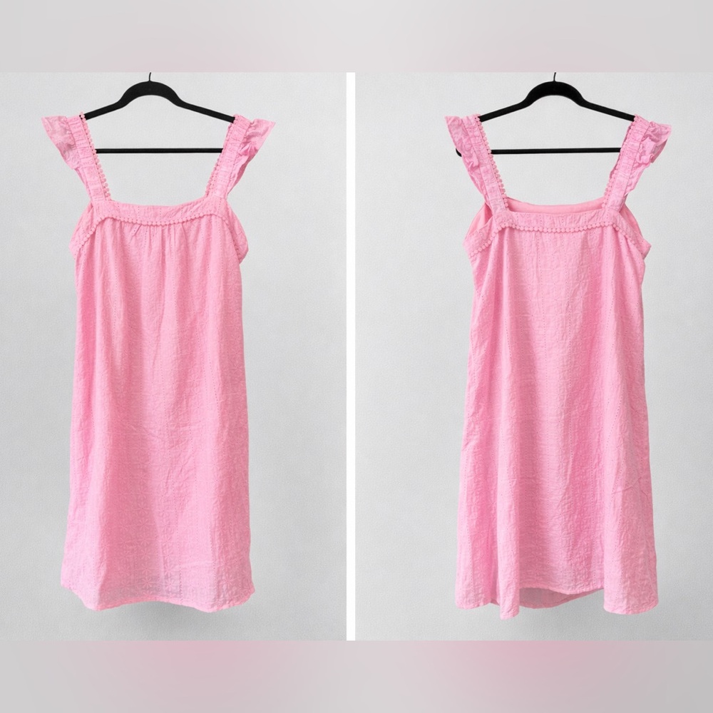 Pink Lily Blush Ruffle Mini Dress